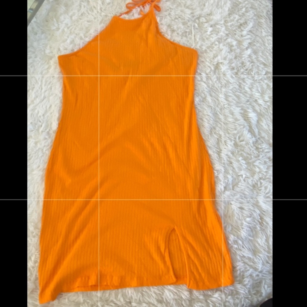 Orange Halter Top Dress